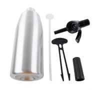 Machine à eau pétillante en aluminium pour station d'hydratation domestique, carbonisateur portable pour eau pétillante et jus de fruits, gazeuse personnalisable, argent (argent)