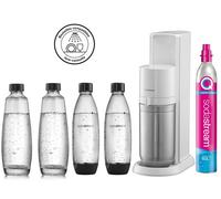 Machine à eau pétillante Sodastream Duo Blanc avec 2 carafes et 2 bouteilles Fuse