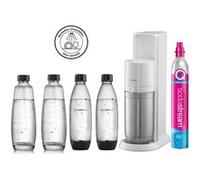 Machine à eau pétillante Sodastream Duo Blanc avec 2 carafes et 2 bouteilles Fuse noir G