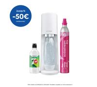 Machine à eau pétillante TERRA Blanche + 1 bouteille + 1 CO2 + 1 concentré 7Up 440ml SODASTREAM