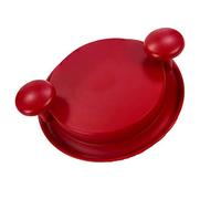 Machine à écrasement de Poulet, Empêchez Le Manuel de la Base Coulissante de la Base de Viande Toxique sans Effort Lavable d'économie avec des Poignées de Fête (Rouge)