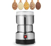 Machine à écraser multifonction 150 g, 550 W en acier inoxydable avec couteau à quatre lames pour moudre les grains, les racines et la farine