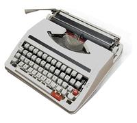 Machine à écrire à l’Ancienne Machine à écrire Manuelle, Portable et Facile à Utiliser - Ruban Rouge Noir 30 * 30 * 10CM