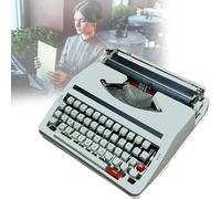 Machine à écrire à l'ancienne, Facile à Utiliser, Machine à écrire rétro Portable Classique et nostalgique, pour Les écrivains et Les collectionneurs(White)
