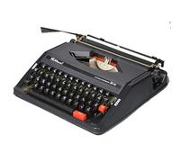 Machine à écrire à l'ancienne, Facile à Utiliser, Machine à écrire rétro Portable Classique et nostalgique, pour Les écrivains et Les collectionneurs(Black)