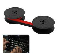 Machine à écrire à ruban encreur pour DIN 2103 32755, double bobine machine à écrire ruban mécanique, résultats d'impression clairs et précis, noir/rouge