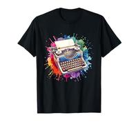 Machine à écrire aquarelle vintage T-Shirt