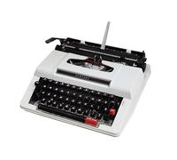 Machine à écrire électrique rétro pour Le Bureau à Domicile, Traitement de Texte pour l'écriture et la Prise de Notes, Machine Vintage pour Les enveloppes et Les Documents Formels(White)