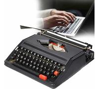 Machine à écrire manuelle avec étui de transport - Machine d'écriture rétro portable pour l'écriture, les lettres et l'écriture créative, machine à écrire mécanique amusante pour les amateurs