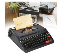 Machine à écrire Manuelle Classique, Accessoires manuels Portables rétro Machine à écrire Antique décoration Machine à écrire de Conception Artistique for la décoration de Bureau à Domicile,(Black)