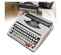 Machine à écrire Manuelle Classique, Accessoires manuels Portables rétro Machine à écrire Antique décoration Machine à écrire de Conception Artistique for la décoration de Bureau à Domicile,(White)