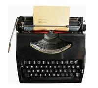 Machine À Écrire Manuelle Classique L'ancienne avec Ruban, Vintage for Taper des Lettres Et Notes, Décoration De Portable for Le Bureau Domicile(Black)