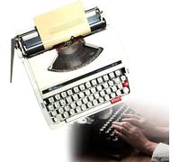 Machine à écrire manuelle classique - Machine à écrire portable vintage avec boutons flexibles pour une écriture claire - Idéal pour les écrivains