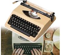 Machine à écrire manuelle classique - Machine à écrire vintage avec impression bicolore pour écrivains expérimentés et débutants, parfaite pour les amateurs de rétro
