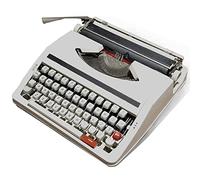 Machine à écrire manuelle - Design anglais vintage, portable avec ruban rouge double bobine, facile à utiliser, idéal pour écrire et bricoler