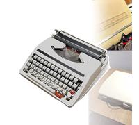 Machine à écrire manuelle - Finition vintage antique portable avec boutons flexibles pour une écriture claire - Cadeau idéal pour collection littéraire rétro