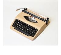 Machine à écrire Manuelle Portabel, Machine à écrire Rétro Classique Vintage pour Les écrivains, Machine à écrire Durable Nostalgique Traitement De Texte Classique De S, Beige