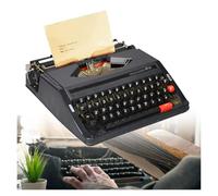 Machine à écrire Manuelle Portable Classique, Machine à écrire Antique for l'écriture, Les Lettres et Les Cadeaux de Collection Vintage.(Black)