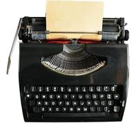 Machine à écrire manuelle portable, machine à écrire vintage classique rétro pour écrivains, machine à écrire nostalgique durable, traitement de texte classique, machine à écrire de style rétro, noir