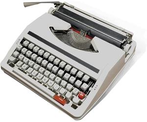 Machine à écrire manuelle portable - une machine à écrire nostalgique, une machine à écrire classique avec un rétro