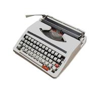 Machine à écrire manuelle portable vintage - Machine à écrire rétro classique pour la saisie nostalgique, finition blanc cassé