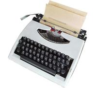 Machine à écrire Manuelle Rétro à L'ancienne, Machines à écrire Pour écrivains, Machine à écrire Rétro Pour La Maison/bureau/salle D'étude, Portable Et Facile à Utiliser 30 X 30 X 12 Cm(Color:Noir)