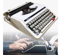 Machine à écrire manuelle rétro anglais pour notes et lettres, design vintage, idéal pour l'écriture créative et la collection littéraire