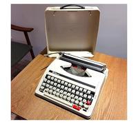 Machine à écrire Manuelle rétro Classique, Machine à écrire for la Maison et Le Bureau, Machine à écrire mécanique for Les écrivains et Les Amateurs d'auteurs(White)