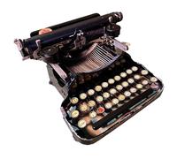Machine à écrire manuelle rétro, design vintage entièrement mécanique pour une expérience de frappe classique et l'apprentissage des principes mécaniques