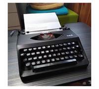 Machine à écrire Manuelle rétro, Machine à écrire de Machines, Machine à écrire Manuelle à l'ancienne, for la Prise de Notes, Les Lettres, Les mémoires(Black)