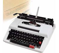 Machine à écrire Manuelle Rétro, Machine à écrire Vintage à Utilisation Normale, Ajustement Écrivez des Romans dans Les Profondeurs De La Jungle, Disponible en Deux Couleurs, White, Blackkeyboard