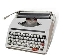 Machine à écrire manuelle rétro portable pour écrivain, machine à écrire mécanique pour notes, lettres, écriture créative - Style classique, design compact
