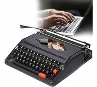Machine à écrire Manuelle Traditionnelle, Machine à écrire Manuelle rétro Classique, Style Vintage pour Une Ambiance nostalgique, décoration Machine à écrire pour Bureau à Domicile(Black)