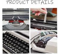 Machine à écrire Manuelle Vintage Classique,Machine à écrire Manuelle Portable mécanique Traditionnelle, Vintage pour Une Touche nostalgique, Parfaite pour Les écrivains et Les collectionneurs(White)