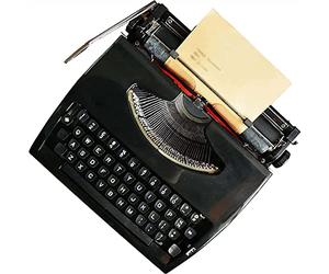 Machine à écrire manuelle vintage - Machine à écrire en fer blanc portable pour une écriture claire, comprend un ruban encreur | Machine à écrire mécanique rétro avec étui de transport pour lettres et