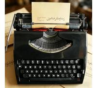 Machine à écrire Manuelle Vintage Machine à écrire mécanique Classique pour écrire des Lettres Décoration pour la Maison ou Le Bureau(Black)