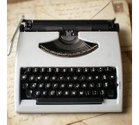 Machine à écrire Manuelle Vintage Machine à écrire Portable Classique pour écrire des Lettres et des Notes Décoration de Bureau pour la Maison ou Le Bureau(White)
