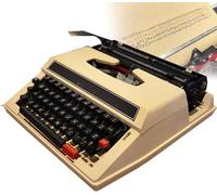 Machine À Écrire Mécanique, Machine À Écrire Manuelle À L'Ancienne, sans Fil, Portable Et Facile À Utiliser. Cadeau Littéraire Idéal pour Les Notes, Les Lettres Et L'Écriture Créat