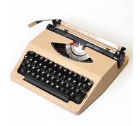 Machine à écrire pour auteurs et écrivains - Machine à écrire manuelle classique en métal noir vintage pour une expérience d'écriture nostalgique - Décoration de maison et de bureau, installation