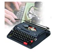 Machine à écrire rétro Vintage, Machine à écrire Anglaise mécanique Traditionnelle à l’Ancienne, Nostalgie Classique des années 1980, Machine à écrire Manuelle rétro Portable,(Black)