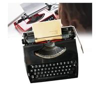 Machine à écrire Traditionnelle, Impression Bicolore, Facile à Utiliser, Peut Taper lisible, for Notes, Lettres, écriture créative, écrivains littéraires,(Black)