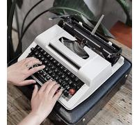 Machine À Écrire Traditionnelle,Machine à écrire Classique de Style rétro, pour Les écrivains, pour Prendre des Notes ou rédiger des Lettres, écriture créative - Comprend Un Jeu de Rubans
