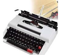 Machine à écrire Traditionnelle, Machine à écrire Manuelle De Style Rétro, Traitement De Texte Classique, Parfait pour écrire des Romans N’Importe Où pour Les écrivains Aventureux, A