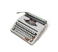 Machine à écrire Vintage à Usage Normal, Machine à écrire Classique Portable, Set de Rubans Rouges et Noirs, pour écrire, Lettres et Cadeaux de Collection Vintage