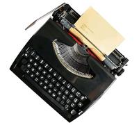 Machine à écrire vintage classique rétro mécanique pour notes ou lettres, design manuel portable antique