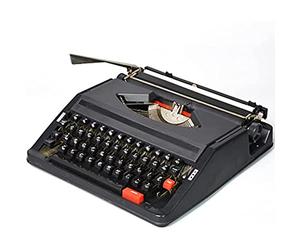 Machine À Écrire Vintage - Machine À Écrire Manuelle Rétro À Clavier Rouge Et Noir, Machine À Écrire Mécanique Créative en Anglais, Écriture Libre, Décoration Intérieure Fonctionne