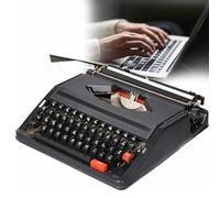 Machine à écrire vintage - Machine à écrire manuelle rétro en rouge/noir, parfaite pour les écrivains, idéale pour écrire des romans n'importe où, clavier anglais, excellent pour les auteurs