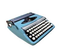 Machine à écrire Vintage Portable - Machine à écrire Classique profondément restaurée pour l'écriture créative, Les Lettres et Les Cadeaux de Collection Vintage, idéale pour Les écrivains et Les