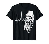 Machine à écrire Writer Heartbeat Minimalist Writing T-Shirt