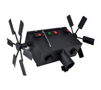 Machine à effets spéciaux de scène, contrôleur de flamme froide, télécommande électronique sans fil, double turbine indépendante